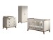 Babyzimmer-Komplettset >Sezane< (4-teilig) in Clay / Nussbaumfarbig