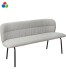 Essbank >Cork Bezug anthrazit oder grau, Stoff/Metall - 160x78x55cm (BxHxT)