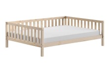 Bett >Dallas< in Kiefer Natur, Kiefer massiv -...