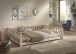 Bett >Dallas< in Kiefer Natur, Kiefer massiv - 210x66x147cm (BxHxT)