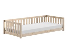 Einzelbett >Dallas< in Kiefer Natur, Kiefer massiv...