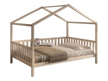 Hausbett >Dallas< in Natur, Kiefer - 210x170x147cm...