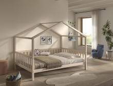 Hausbett >Dallas< in Natur, Kiefer - 210x170x147cm (BxHxT)