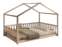 Hausbett >Dallas< in Natur, Kiefer - 210x170x147cm (BxHxT)