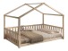 Hausbett >Dallas< in Natur, Kiefer - 210x170x147cm (BxHxT)
