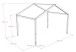 Hausbett >Dallas< in Natur, Kiefer - 210x170x147cm (BxHxT)