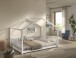 Hausbett >Dallas< in Weiß, Kiefer - 210x170x147cm (BxHxT)