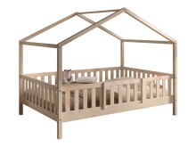 Hausbett >Dallas< Rausfallschutz, Natur, Kiefer...