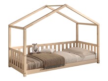 Hausbett >Dallas< in Kiefer Natur, Kiefer massiv -...