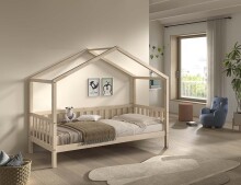 Hausbett >Dallas< in Kiefer Natur, Kiefer massiv - 210x170x97cm (BxHxT)