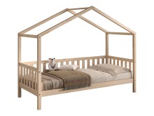 Hausbett >Dallas< in Kiefer Natur, Kiefer massiv - 210x170x97cm (BxHxT)
