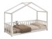 Hausbett >Dallas< in Weiß, Kiefer massiv - 210x170x97cm (BxHxT)
