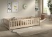 Kinderbett >Dallas< Rausfallschutz, Natur, Kiefer massiv - 210x66x97cm (BxHxT)