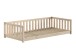 Kinderbett >Dallas< Rausfallschutz, Natur, Kiefer massiv - 210x66x97cm (BxHxT)