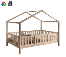 Hausbett >Dallas< Rausfallschutz, weiss oder natur,...