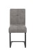 Freischwinger >LUISE S< (2er-Set) mit Federkorb, Vintage Grau - 43x91x65 (BxHxT)