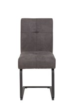 Freischwinger >LUISE S< (2er-Set) Federkorb, Vintage Anthrazit - 43x91x65 (BxHxT)