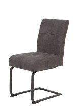 Freischwinger >LUISE S< (2er-Set) Federkorb, Vintage Anthrazit - 43x91x65 (BxHxT)