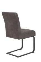 Freischwinger >LUISE S< (2er-Set) Federkorb, Vintage Anthrazit - 43x91x65 (BxHxT)