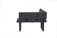 Eckbank >PIA I EB< in Vintage Anthrazit - langer/kurzer Schenkel - 168/128x84x56 (BxHxT)