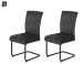 Freischwinger >RACHEL I S< (2er- oder 4er Set) Federkorb, bis 140kg, Anthrazit - 46x96x60 (BxHxT)