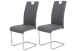 Freischwinger >RUBY S< (2er-Set) bis 140kg, in Grau - 44x103x60 (BxHxT)