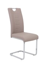 Freischwinger >RUBY S< (4er-Set) bis 140kg, Cappuccino - 44x103x60 (BxHxT)