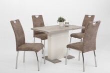 4-Fußstuhl >SUSI II S< (2er-Set) in Vintage Beige - 44x98x61 (BxHxT)