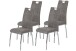 4-Fußstuhl >SUSI II S< (4er-Set) in Vintage Grau - 44x98x61 (BxHxT)