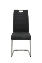 Freischwinger >ULLA S< (2er-Set) in Vintage Anthrazit - 43x98x59 (BxHxT)