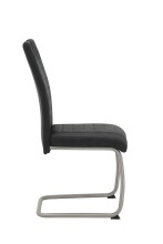 Freischwinger >ULLA S< (2er-Set) in Vintage Anthrazit - 43x98x59 (BxHxT)