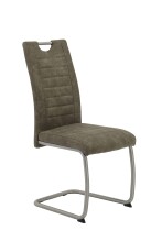 Freischwinger >ULLA S< (2er-Set) bis 140kg, Vintage Schlamm - 43x98x59 (BxHxT)