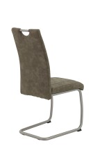 Freischwinger >ULLA S< (2er-Set) bis 140kg, Vintage Schlamm - 43x98x59 (BxHxT)