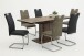 Freischwinger >ULLA S< (4er-Set) bis 140kg, Vintage Anthrazit - 43x98x59 (BxHxT)