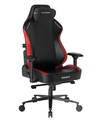 Gaming Chair >DX Racer XL< in schwarz / rot - 72x128x57cm (BxHxT)
