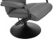 Relaxsessel >Idom<inkl. Hocker, PU-Kunstleder, Grau - 69x99x78cm (BxHxT)