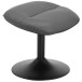 Relaxsessel >Idom<inkl. Hocker, PU-Kunstleder, Grau - 69x99x78cm (BxHxT)