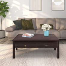 Couchtisch >Lyon< mit 2 Schubladen in Braun, Kiefer - 110x42x70cm (BxHxT)