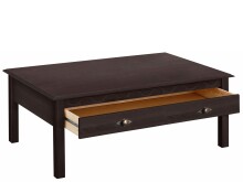Couchtisch >Lyon< mit 2 Schubladen in Braun, Kiefer - 110x42x70cm (BxHxT)
