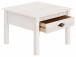 Couchtisch >Lyon< mit 1 Schublade in Weiß, Kiefer - 60x42x60cm (BxHxT)