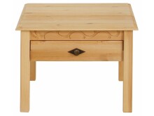 Couchtisch >Lyon<mit 1 Schublade in Natur, Kiefer - 60x42x60cm (BxHxT)