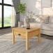 Couchtisch >Lyon<mit 1 Schublade in Natur, Kiefer - 60x42x60cm (BxHxT)