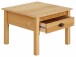 Couchtisch >Lyon<mit 1 Schublade in Natur, Kiefer - 60x42x60cm (BxHxT)