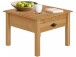Couchtisch >Lyon<mit 1 Schublade in Natur, Kiefer - 60x42x60cm (BxHxT)