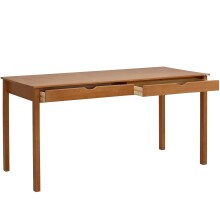 Schreibtisch >Genova< in Natur, Kiefer/MDF - 160x80x70cm (BxHxT)