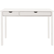 Schreibtisch >Genova< in Weiß, Kiefer/MDF - 100x80x50cm (BxHxT)