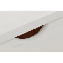 Schreibtisch >Genova< in Weiß, Kiefer/MDF - 100x80x50cm (BxHxT)