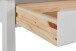 Schreibtisch >Genova<mit 2 Schubladen in Weiß, Kiefer/MDF - 100x80x50cm (BxHxT)