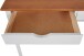 Schreibtisch >Genova<mit 2 Schubladen in Weiß, Kiefer/MDF - 100x80x50cm (BxHxT)