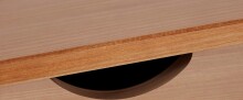 Schreibtisch>Genova< in Natur, Kiefer/MDF - 140x80x60cm (BxHxT)